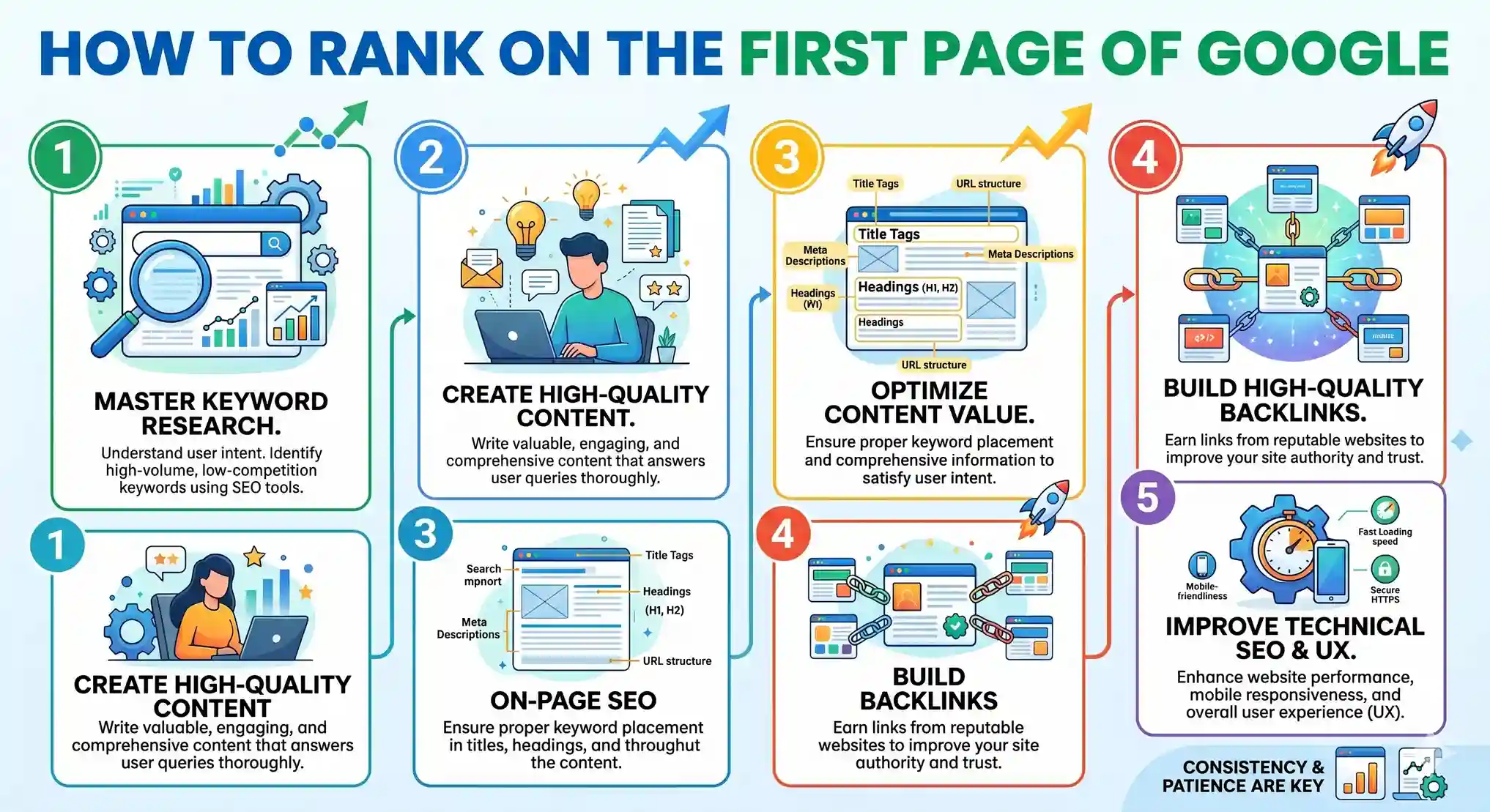 How to Rank on the First Page of Google